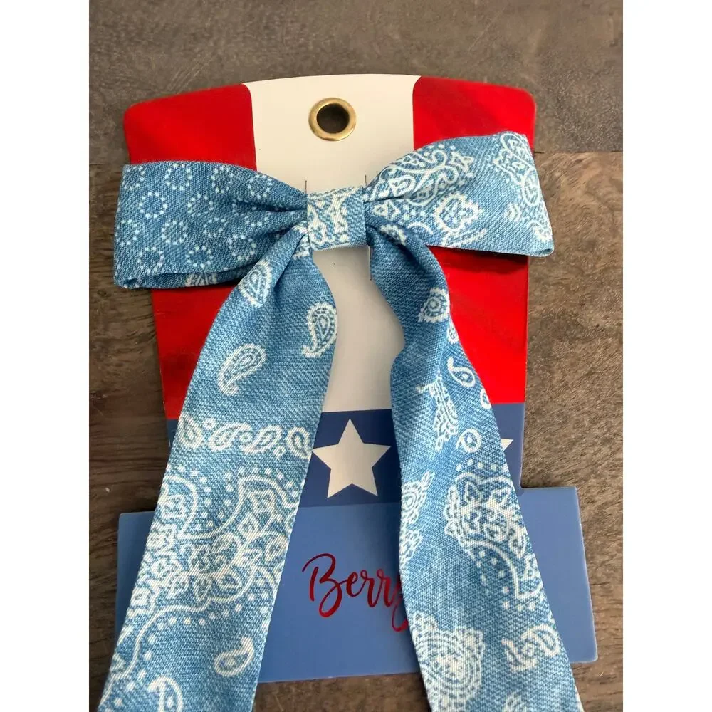 New USA America Fourth of July Americana Red White and Blue Hair Accessories